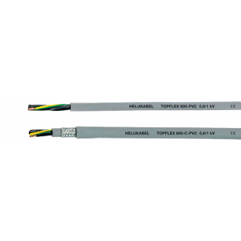 Кабель TOPFLEX 600-PVC и TOPFLEX 600-C-PVC Питающий кабель для двигателей 0,6/1 кВ, (-C-PVC - приоритетный тип EMC)
