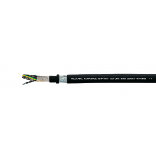 Кабель KOMPOSPEED JZ-HF-500-C без галогенов, устойчив к микробам, экранирован медью, кабель для подвижных электроприемников