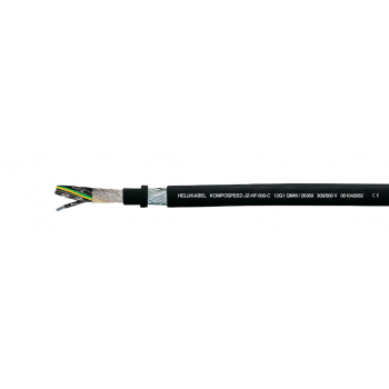 Кабель KOMPOSPEED JZ-HF-500-C без галогенов, устойчив к микробам, экранирован медью, кабель для подвижных электроприемников