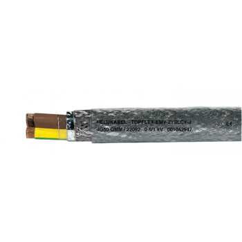 Кабель TOPFLEX-EMV*-2YSLCY-J силовой кабель для двигателей и силовых соединений в частотных преобразователях, с двойным экраном