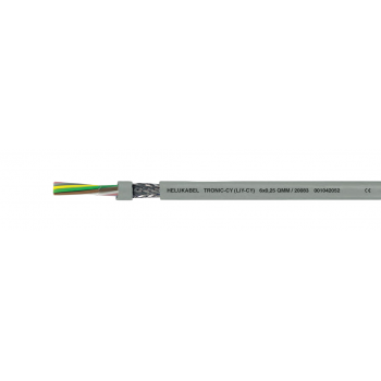 Кабель TRONIC-CY (LiY-CY) гибкие экранированные кабели с цветовой маркировкой жил по DIN 47 100 (LiY-CY – свитая многопроволочная жила,ПВХ-изоляция жил, медная экранирующая оплетка, ПВХ-оболочка)